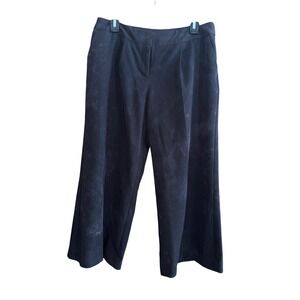 Worthington Women Black‎ Modern Fit Cropped Wide Leg Pants Size 8